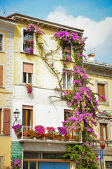 Fototapeta na wymiar italy architecture, gardola tignale, Lake Garda