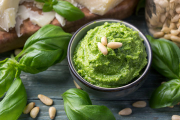 Homemade pesto