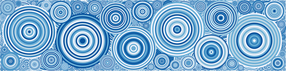 Abstract Generative Art color distributed  circles dots background illustration