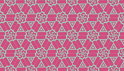 Vector layout with curved line, illusion triangles. Abstract hipster pattern. For your wallpaper, advert, banner, poster. Cherry color.