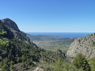 Fototapeta na wymiar Walking the GR221 in Mallorca, Spain