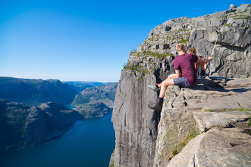 pulpit rock in Norway
