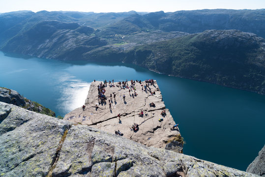 pulpit rock in Norway