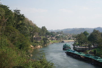 Fototapeta na wymiar railway over the river