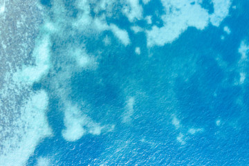erial view of buildings at the seaside and old town over the ocean