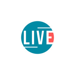 live show television program sign label