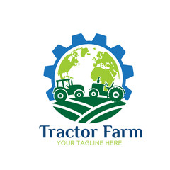 tractor farm icon logo designs