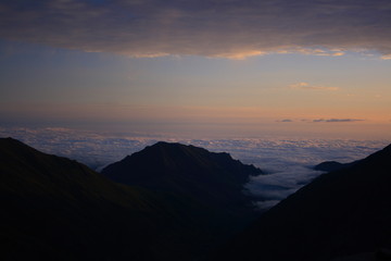 Caucasus. Ossetia. Genaldon gorge. Morning.