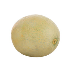 fresh cantaloup isolated on white background