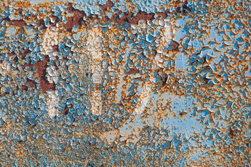 old rusty metal wall background 