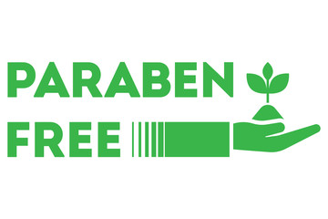 Paraben free icon. Vector illustration