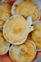 scallops in the shell and beer