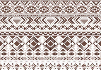 Tribal ethnic motifs geometric vector seamless background.