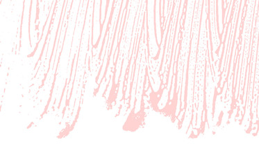 Grunge texture. Distress pink rough trace. Fine ba