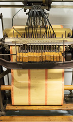 Paper puncher. Key-machine for punching continuous verdol paper.