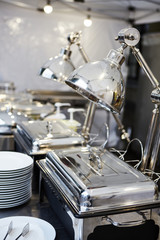 Catering food wedding ready to guests. Shallow dof