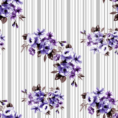 Purple on Light Stripes Background