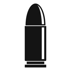 Bullet icon. Simple illustration of bullet vector icon for web design isolated on white background - obrazy, fototapety, plakaty