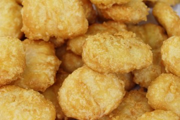 Fried chicken nuggets delicious at street food