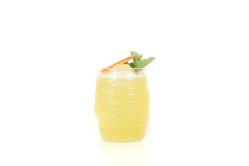 Tasty Jungle Juice cocktail on a white background