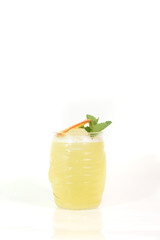 Tasty Jungle Juice cocktail on a white background