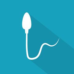 sperm male reproductive cell icon- vector illustration