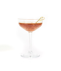 Tasty Bamboo cocktail on a white background