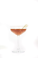 Tasty Bamboo cocktail on a white background