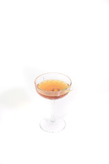 Tasty Bamboo cocktail on a white background
