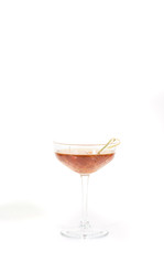 Tasty Bamboo cocktail on a white background