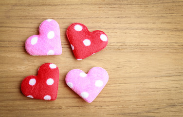 Fototapeta premium Small handmade heart for being symbol of love 