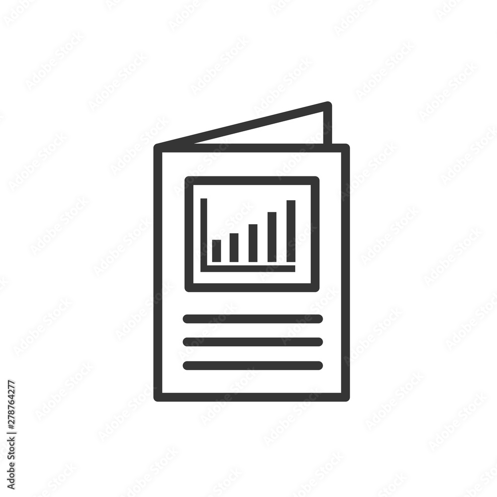 Aufkleber flyer icon template color editable. brochure symbol vector sign isolated on white background. simple