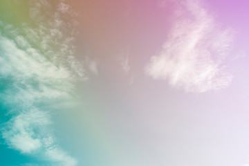Obraz premium Sky and clouds in pastel tones
