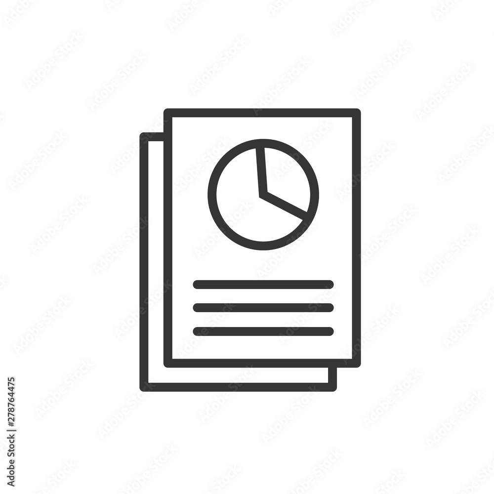 Poster flyer icon template color editable. brochure symbol vector sign isolated on white background. simple