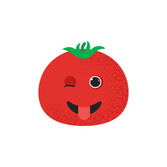 Isolated cute smile tomato character