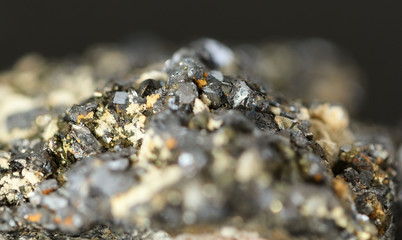 Raw natural mineral,pyrite and galena
