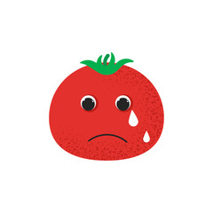 Isolated cute smile tomato character