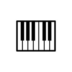 Piano icon vector symol illustration