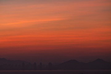 sunrise in Sanya city (Hainan)