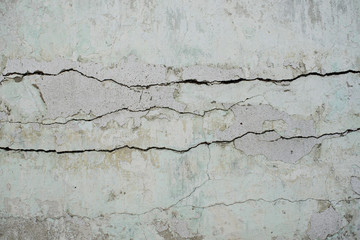 Old big wall with cracks