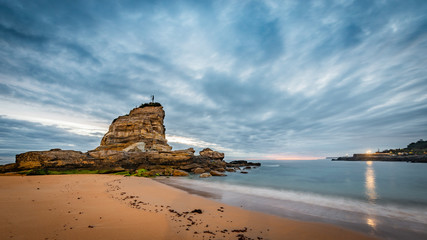 Camello Beach in Santander, Cantabria, Spain.