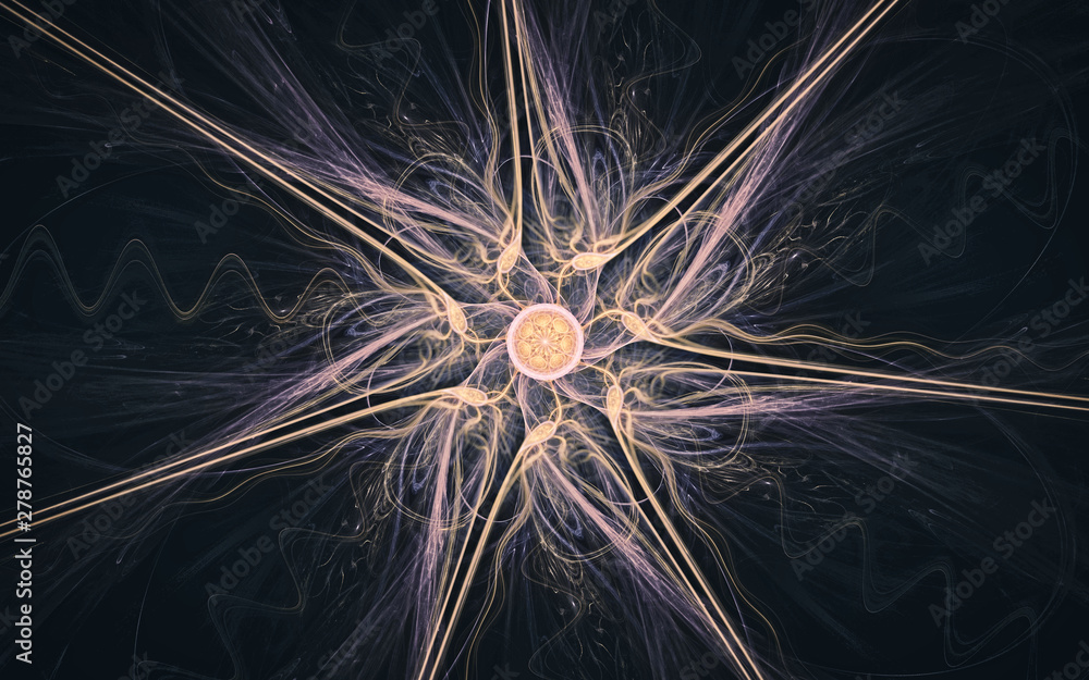 Fototapete digital generated image in the form of abstract geometric shapes of various shades and colors for us