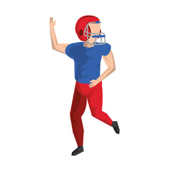 american football sport game cartoon