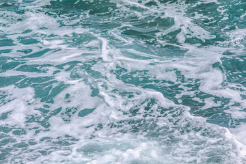 water waves texture close up
