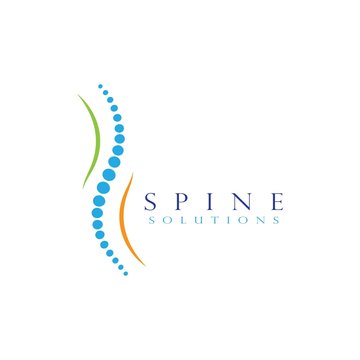  Spine diagnostics symbol logo template vector illustration design 
