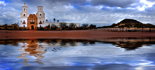 San Xavier Mission in Tucson Arizona Spanish Religioius