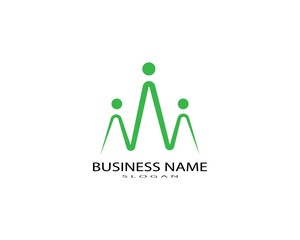 Adoption and community care Logo template vector icon