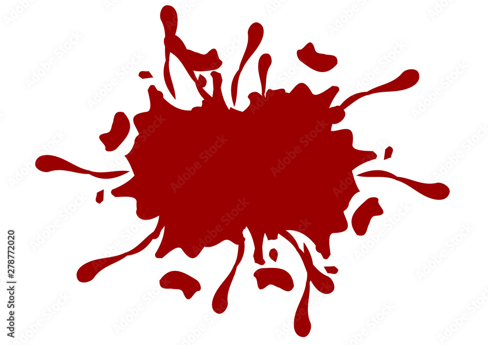 Poster abstract vector splatter red color background. illustration vector design