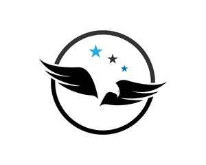 Falcon Eagle Bird Logo Template vector icon