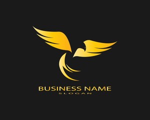 Falcon Eagle Bird Logo Template vector icon